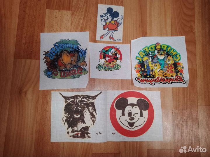 Термонаклейки на одежду 90-х годов