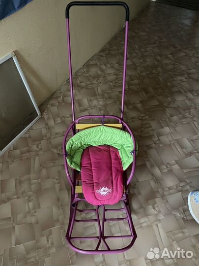 Детские санки коляска