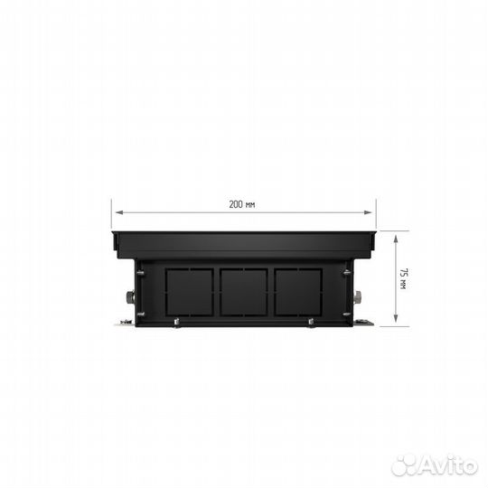 Конвектор Royal atrium-75/200/2400-DG-U-NA