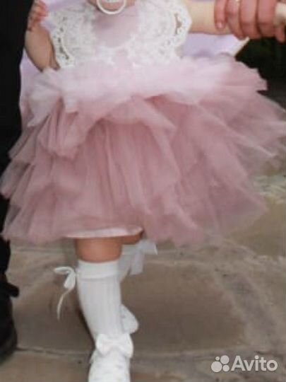 Пышное платье для девочки 74-80