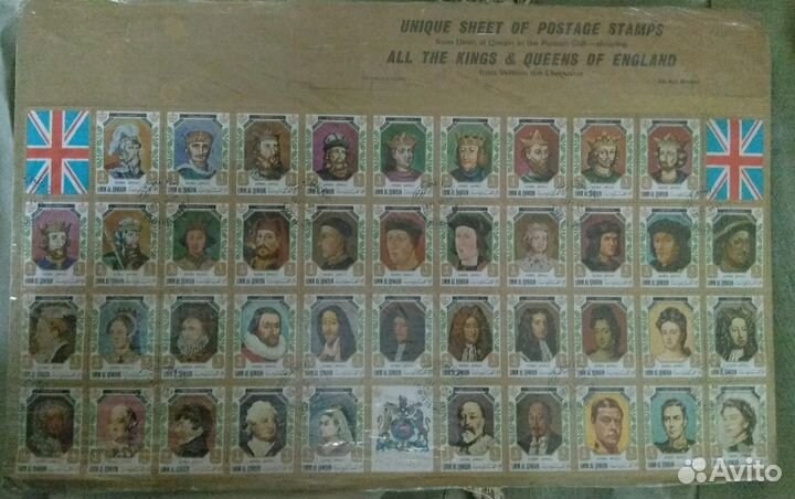 Набор все короли и королевы англии /1971