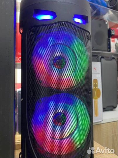 Колонка BT блютуз usb fm радио aux караоке