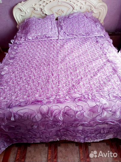 Покрывало на 2 х спальную кровать бу