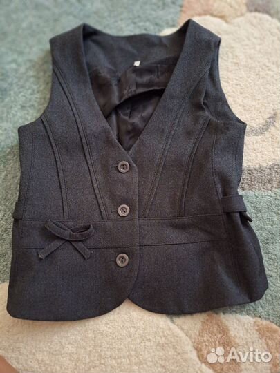 Школьная форма для девочки 122 128 серая