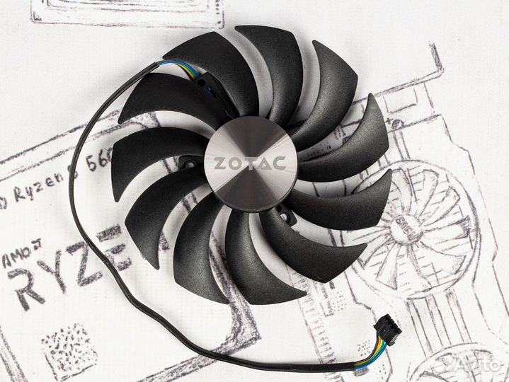 Вентилятор для видеокарты Zotac gaming Twin Edge