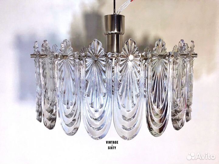 Люстра хрустальная большая редкая СССР