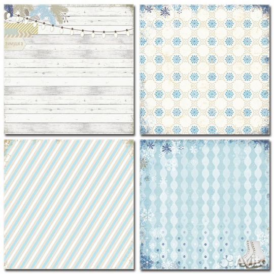 Набор бумаги скрапбукинг 12