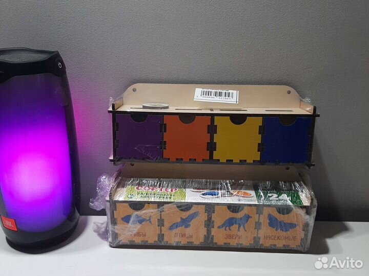 Деревянные сортеры для запоминания животных и цвет