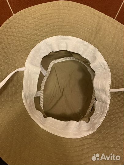 Ретро шляпка - панама вязаная ажурная. 1960г