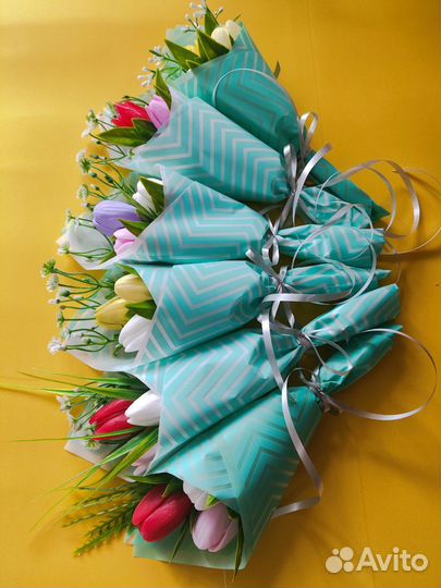 Мыльные букеты