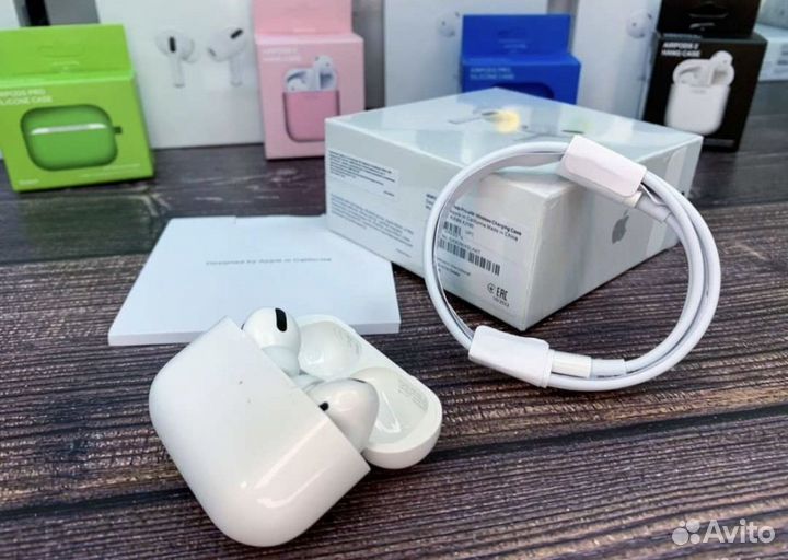 Airpods pro лучшее качество (чехол в подарок)