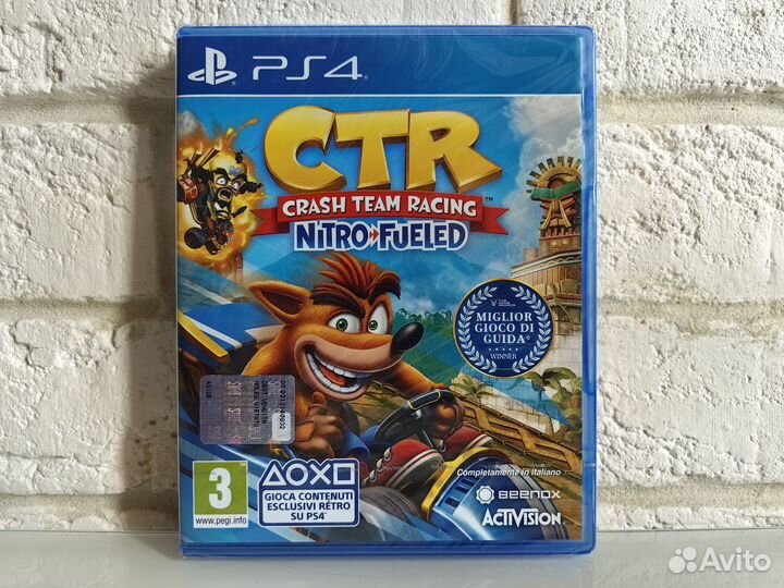 Crash Team Racing Nitro-Fueled PS4 новый диск