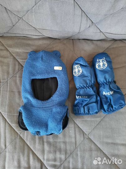 Шапка шлем и краги