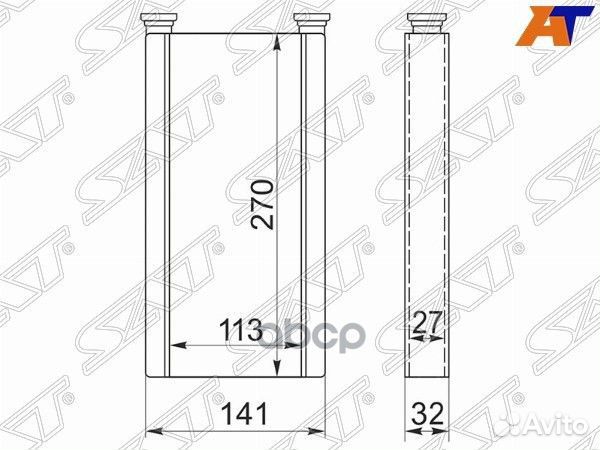 Радиатор отопителя салона toyota harrier/aristo