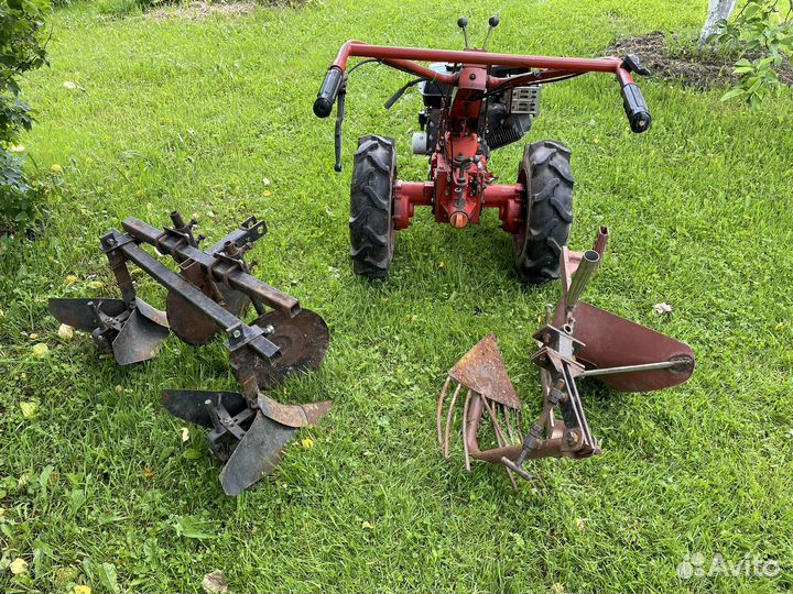 Мотоблок агро с навесным под картошку