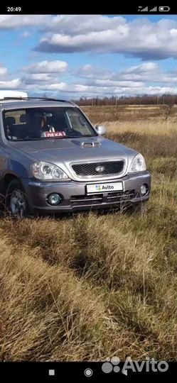 Hyundai Terracan 2.5 AT, 2003, битый, 350 000 км