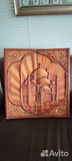 Нарды ручной работы со стеклом