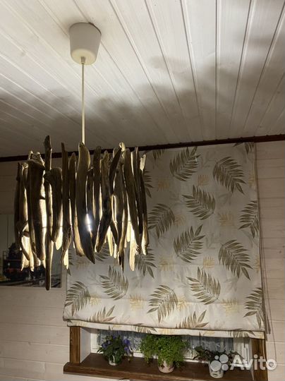 Люстра дизайнерская эко-стиль
