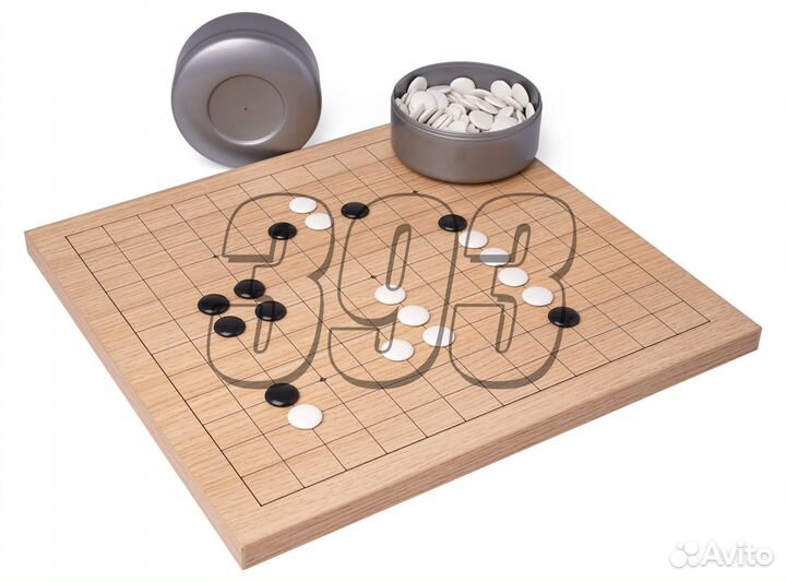 Комплект Го Стратег (доска бук, камни 18 м (51810)
