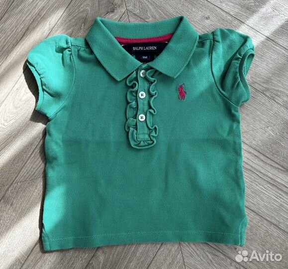 Футболка поло детская Ralph Lauren 9мес