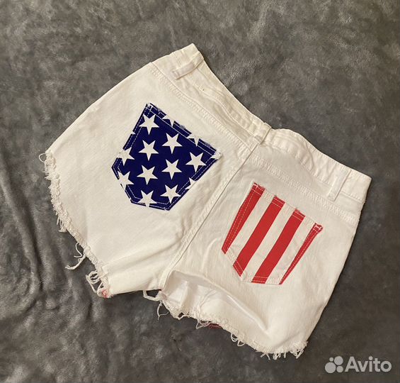Шорты джинсовые белые новые 42 размер