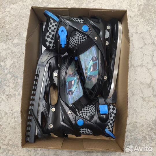 Коньки раздвижные 33/36