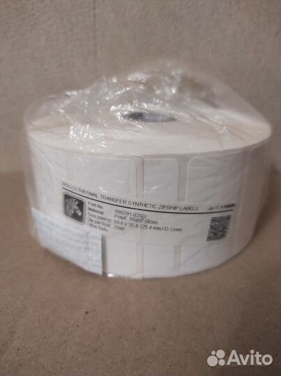 Этикетка 880291-025D для термопринтера не бумажная