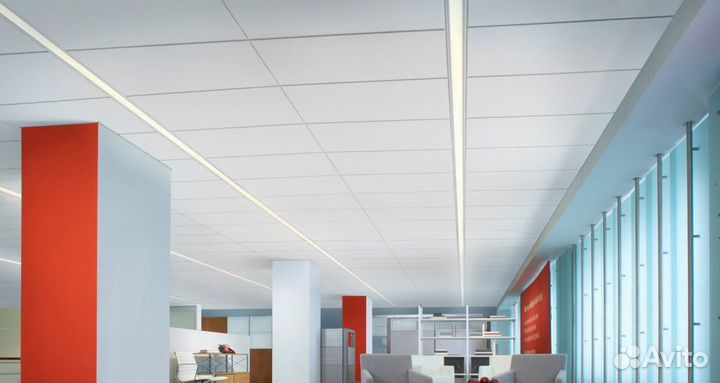 Потолок кассетный 1200x600 белый Микролук