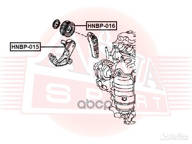 Ролик натяжной hnbp015 asva