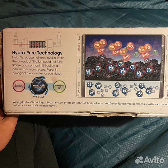 Проточный фильтр детоксикатор для аквариума hydra