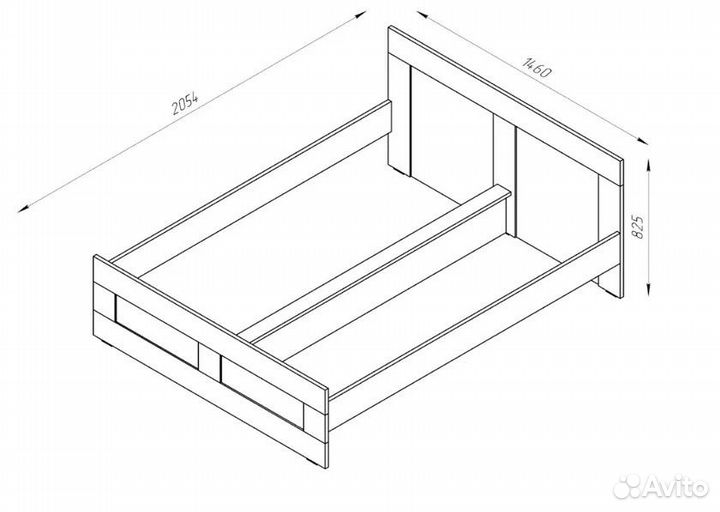 Кровать 140х200 Бримнэс(Сириус), IKEA