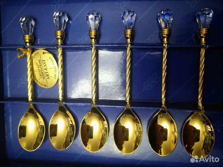 Набор ложечек с кристаллами Сваровски