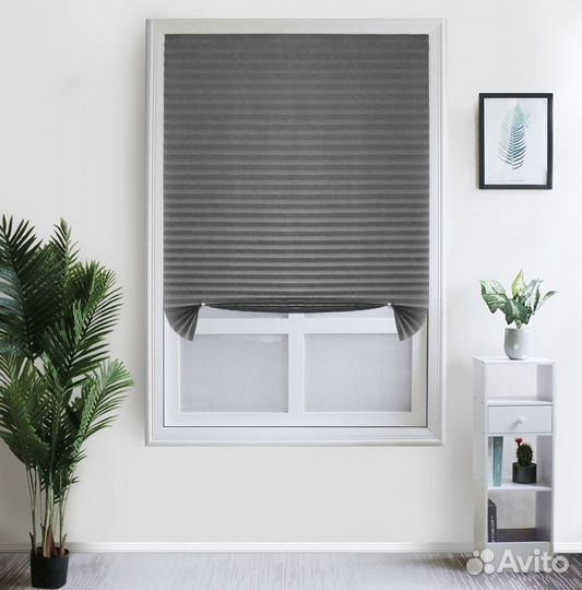 Жалюзи плиссе белый цвет