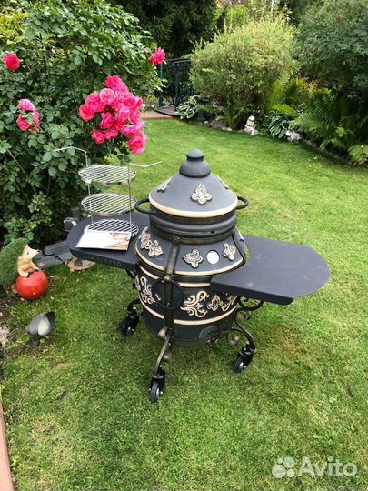 Эко Тандыр «Фирменный» Графит, откидная крышка