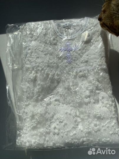 Новый крестильный набор для девочки (0-6 мес)