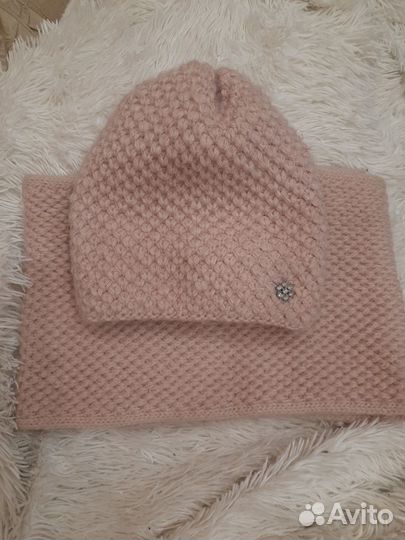 Шапка и шарф 60 шерсти