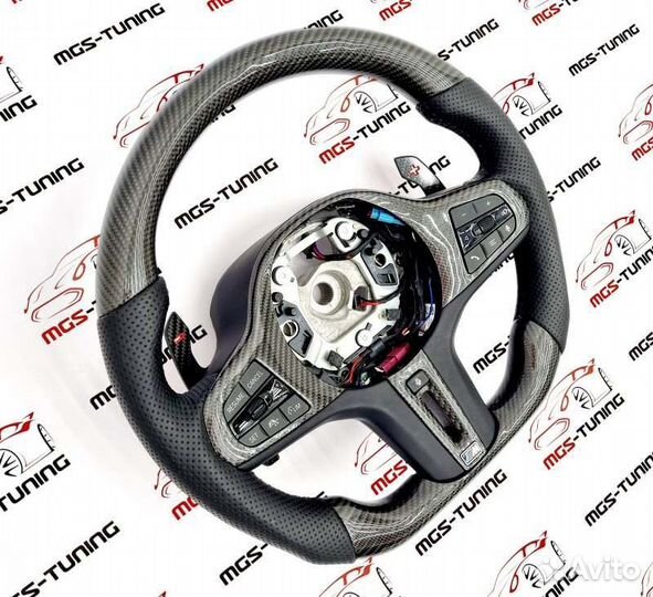 Руль с подогревом BMW 4 серия G22 G23 G26 карбон M