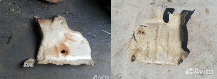 Защита выпускного коллектора Рено Меган 2