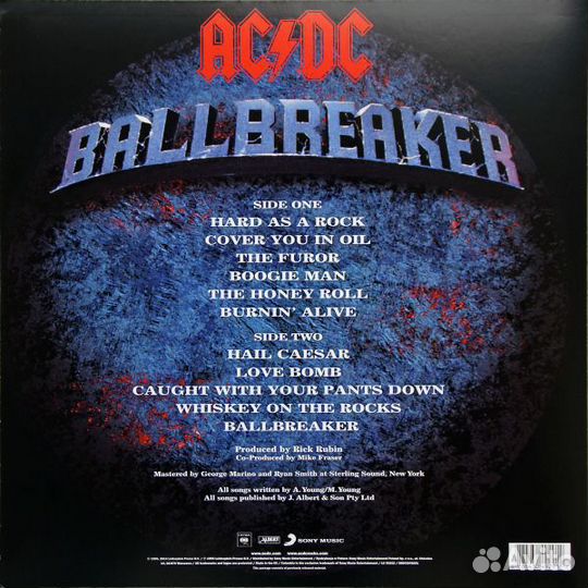 Виниловая пластинка AC/DC Ballbreaker (180 Gram Bl