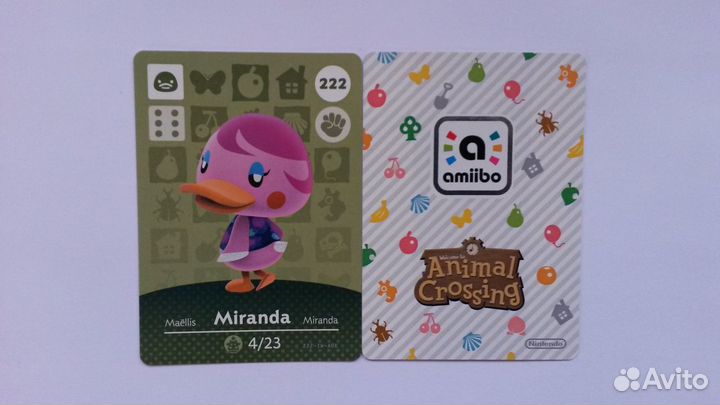 22. Animal Crossing amiibo-карты (221-230) 4U