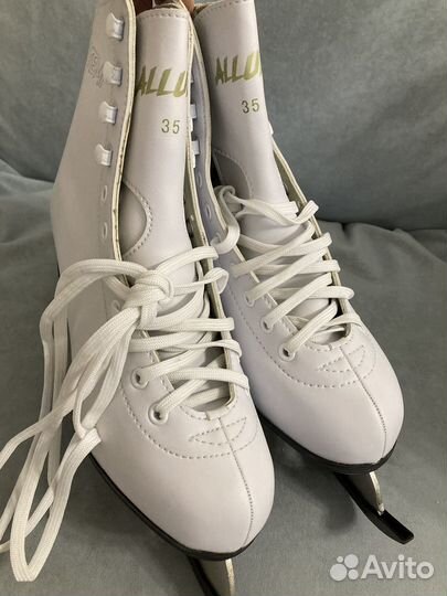 Коньки фигурные белые Atemi allure 35 размер