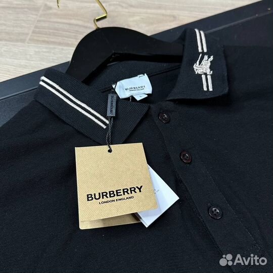 Поло Burberry черное