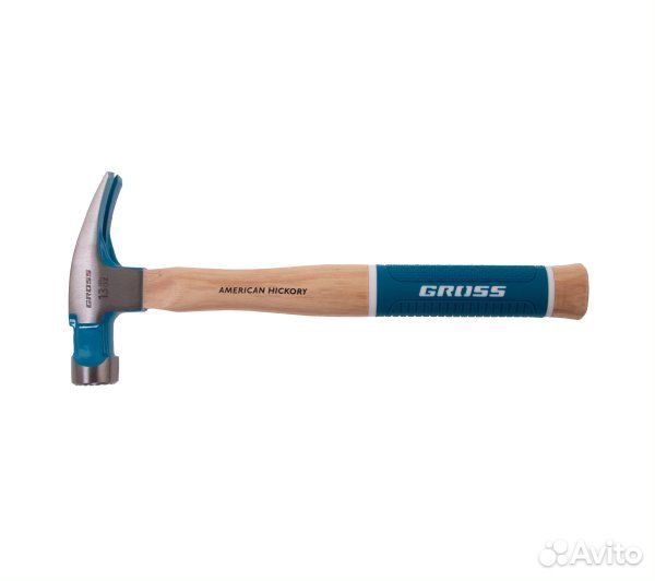 Молоток-гвоздодер, 380 г, угол 75, магнит, обрези