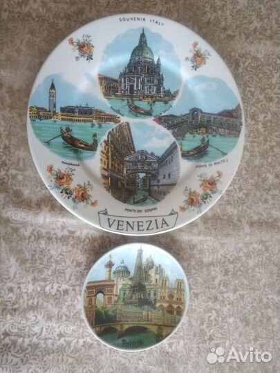 Коллекционные тарелки с городами