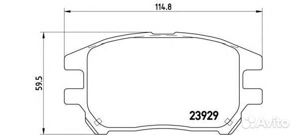 Brembo P 56 050 Колодки тормозные дисковые передн