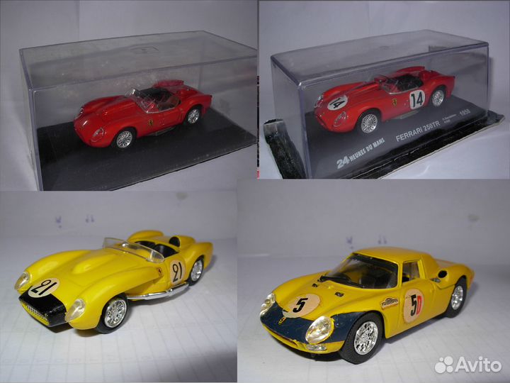 Модели Ferrari 1/43 дорожные и гоночные разные