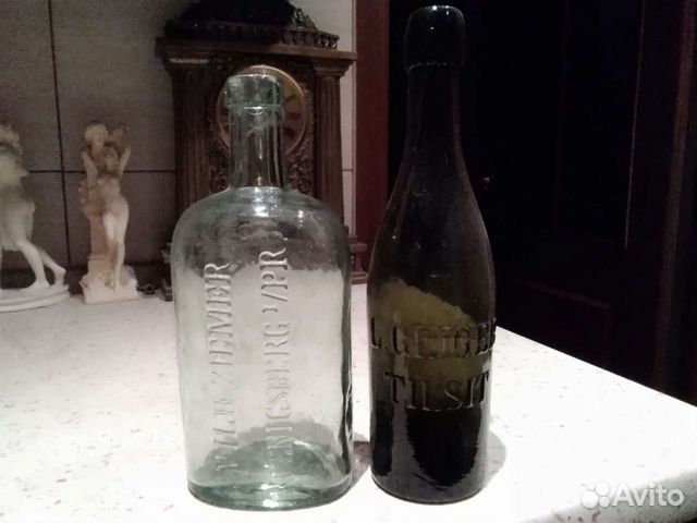 Старинные бутылки Вильгельм Цимер, L. Geiger