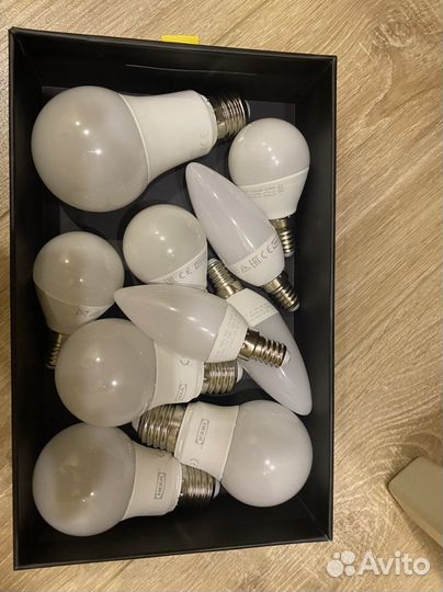 Лампочки светодиод риэт, ледаре е14 и е27 IKEA