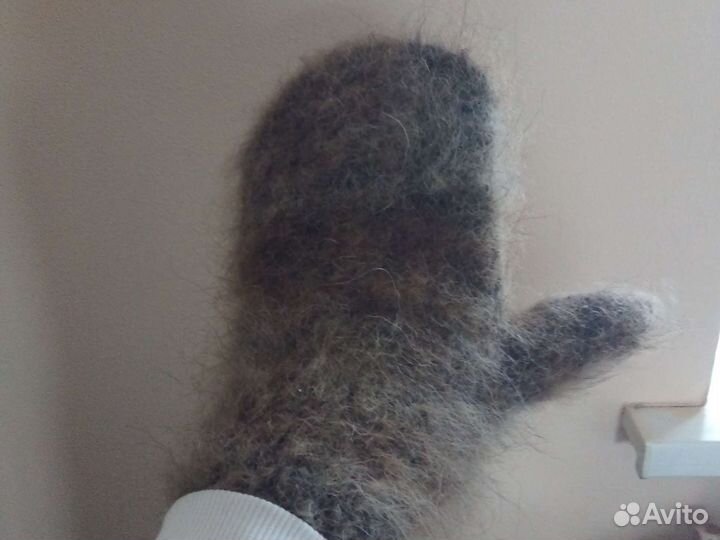 Варежки из собачьей шерсти