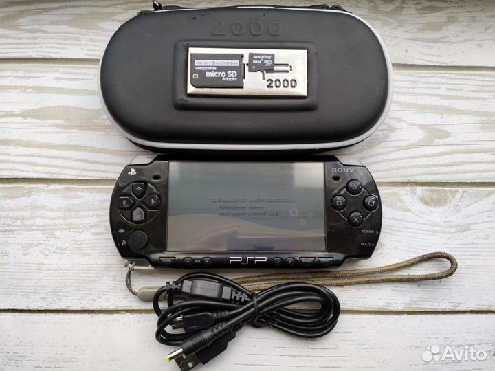 Sony PSP 2008 прошита, карта памяти 64gb